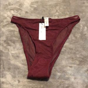 Burgundy French cut Panty
